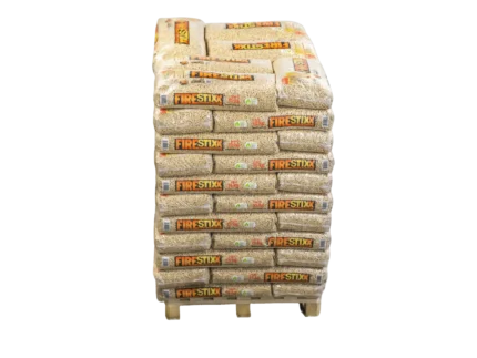 FireStixx Premium Holzpellets – Palette mit 66 Säcken à 15 kg